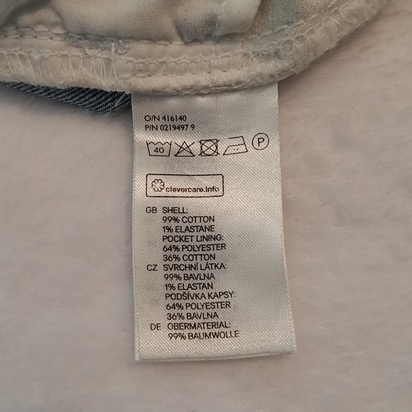 H&M Divided Shorts Striped Blue White Sz 6 - Picture 5 of 6